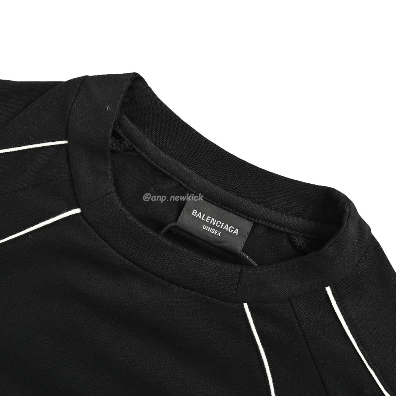 Balenciaga Black Soccer Long Sleeve Jersey T Shirt (10) - newkick.org